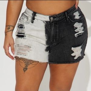 Fashion Nova Denim Cut off Shorts